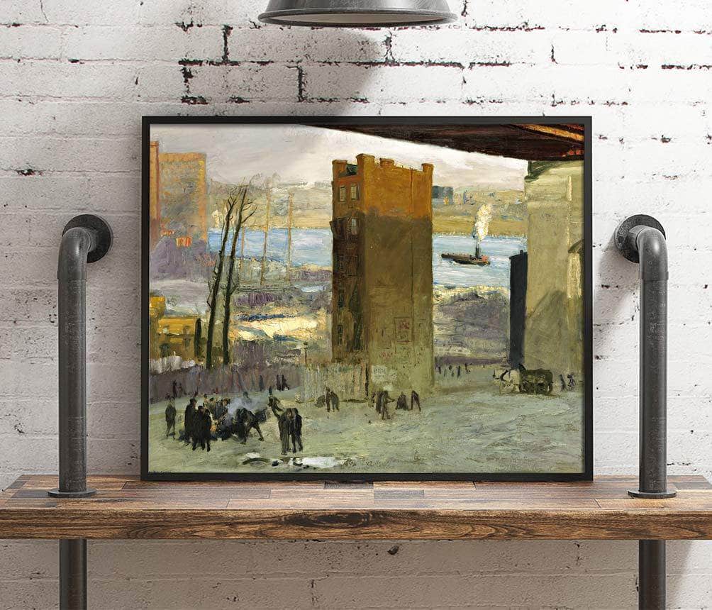 The Lone Tenement Painting George Wesley Bellows Canvas Art Fine Art Print