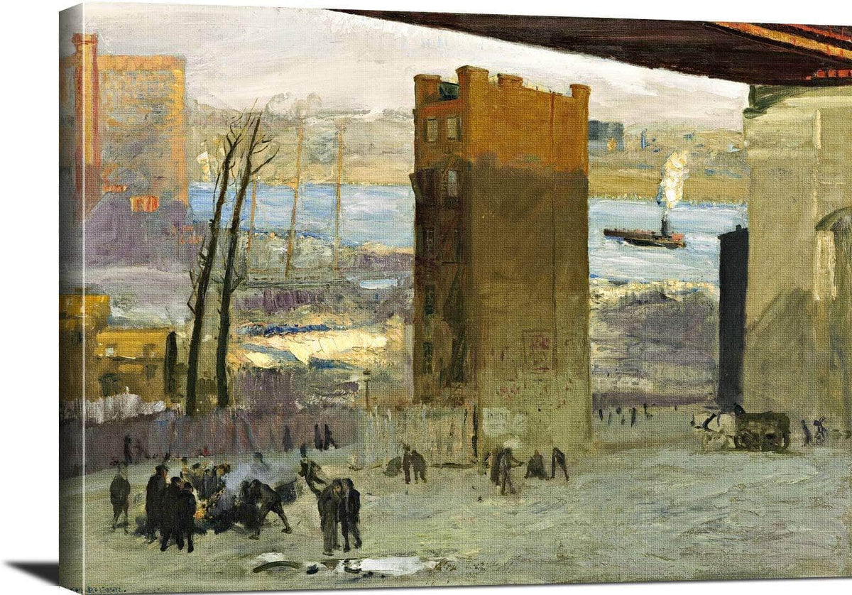 The Lone Tenement Painting George Wesley Bellows Canvas Art Fine Art Print