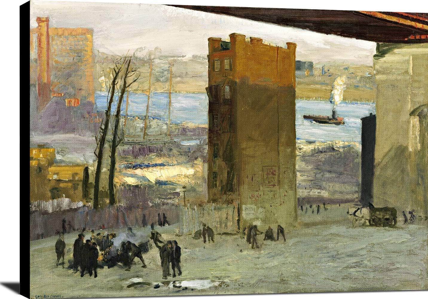 The Lone Tenement Painting George Wesley Bellows Canvas Art Fine Art Print