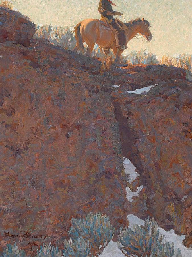 The Lone Trail By Maynard Dixon Fine Art Print