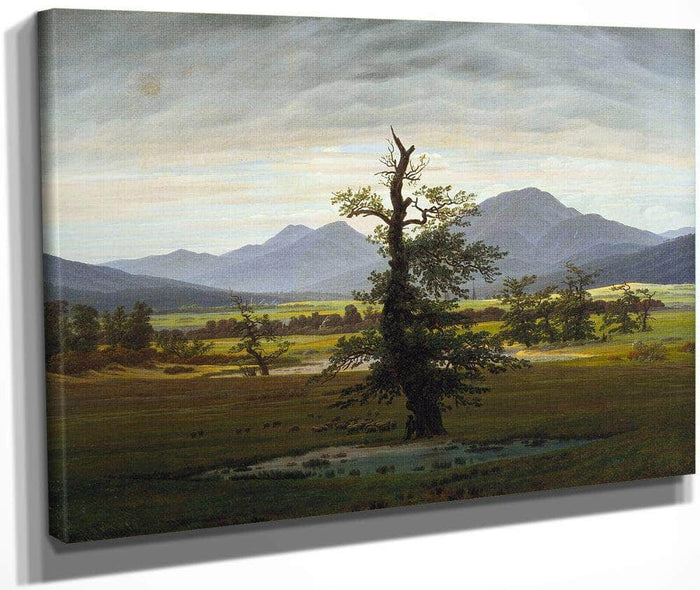 The Lone Tree 1822 By Caspar David Friedrich Fine Art Print
