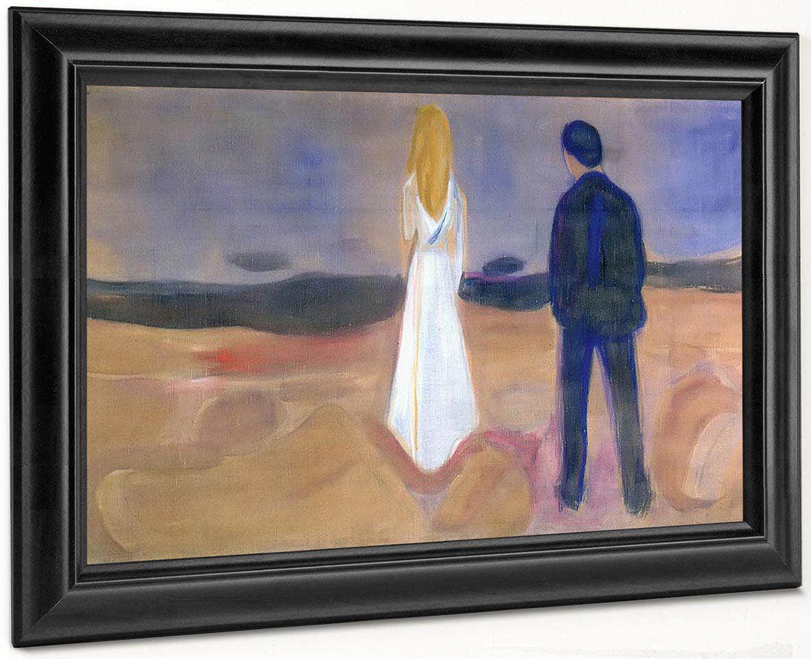 The Lonely Ones ( Summer Night) By Edvard Munch Fine Art Print