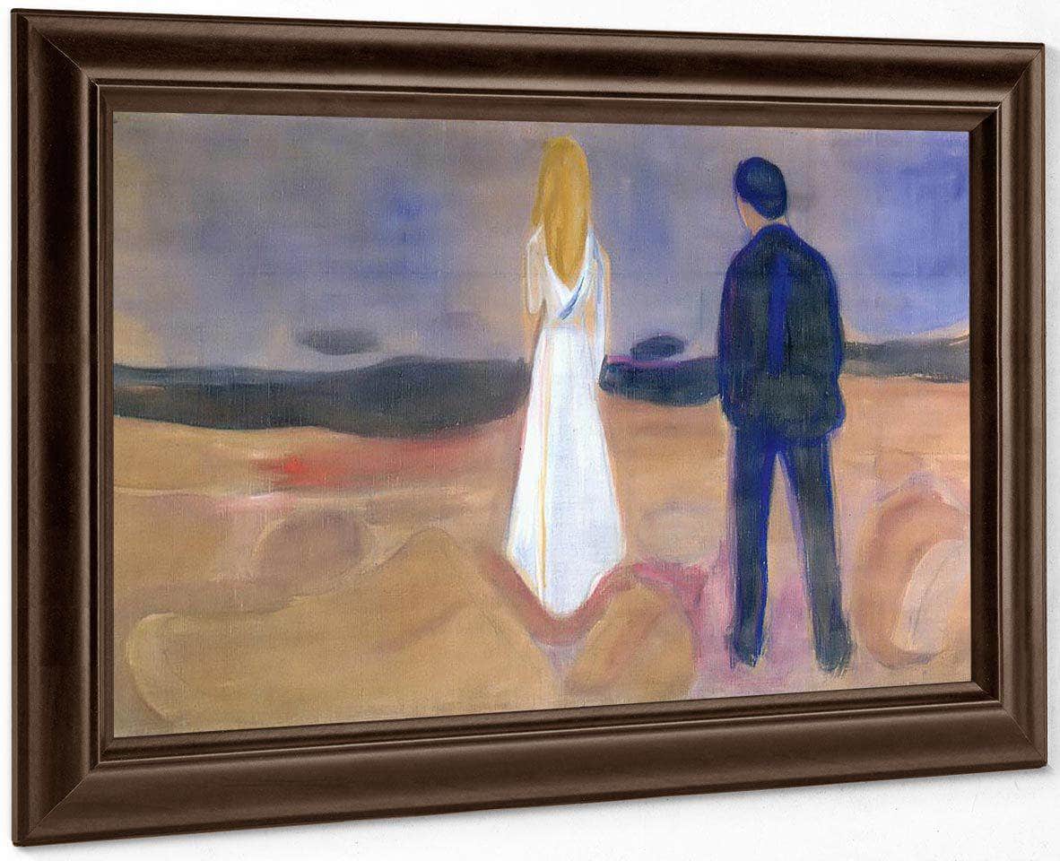 The Lonely Ones ( Summer Night) By Edvard Munch Fine Art Print
