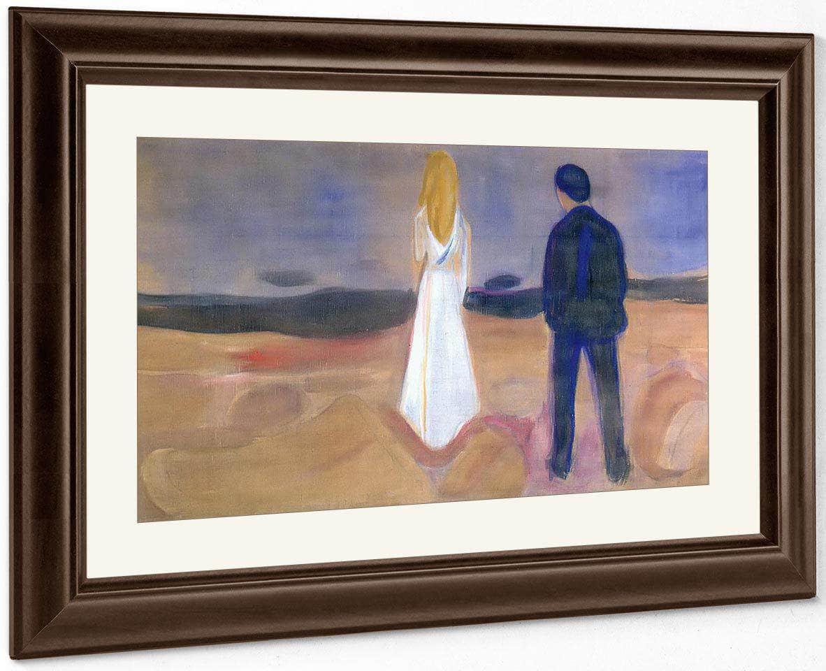 The Lonely Ones ( Summer Night) By Edvard Munch Fine Art Print
