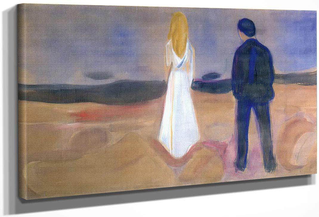The Lonely Ones ( Summer Night) By Edvard Munch Fine Art Print
