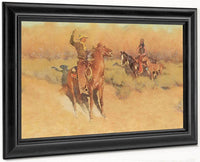 The Longhorn Cattle Sign By Frederic Remington Fine Art Print