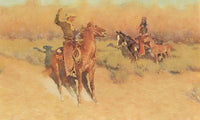 The Longhorn Cattle Sign By Frederic Remington Fine Art Print