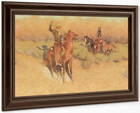 The Longhorn Cattle Sign By Frederic Remington Fine Art Print