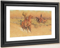 The Longhorn Cattle Sign By Frederic Remington Fine Art Print