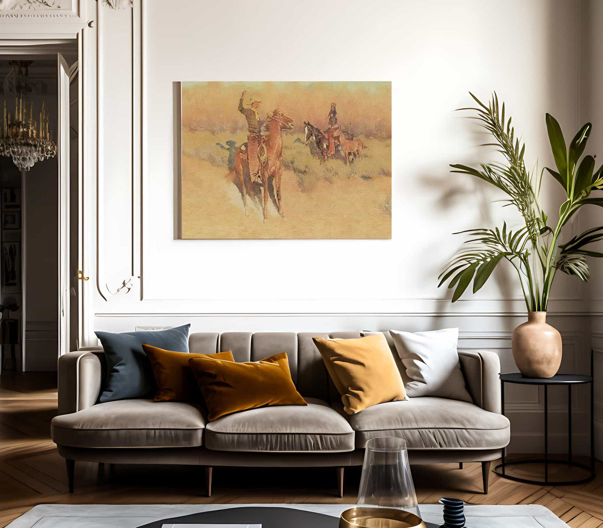 The Longhorn Cattle Sign By Frederic Remington Fine Art Print