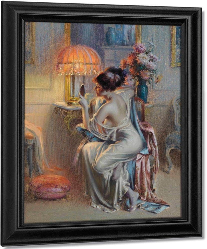 The Looking Glass By Enjolras Delphin Fine Art Print