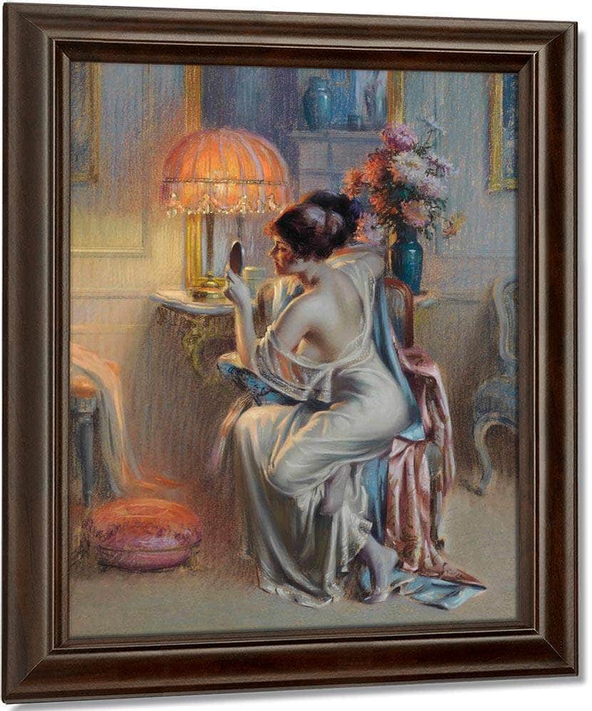 The Looking Glass By Enjolras Delphin Fine Art Print