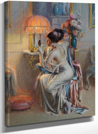 The Looking Glass By Enjolras Delphin Fine Art Print