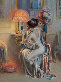 The Looking Glass By Enjolras Delphin Fine Art Print
