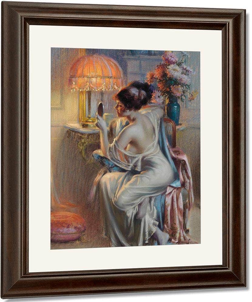 The Looking Glass By Enjolras Delphin Fine Art Print