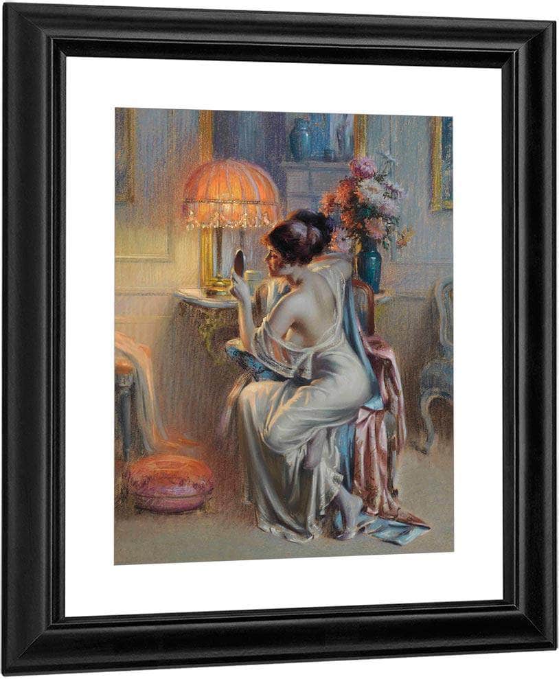 The Looking Glass By Enjolras Delphin Fine Art Print