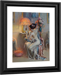 The Looking Glass By Enjolras Delphin Fine Art Print
