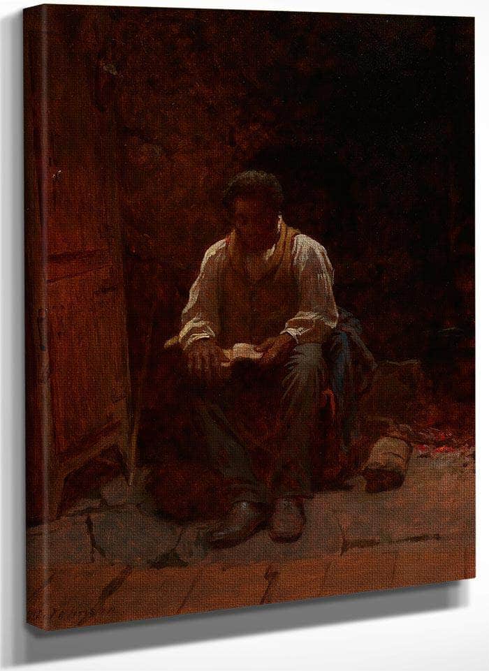 The Lord Is My Shepherd By Eastman Johnson Fine Art Print