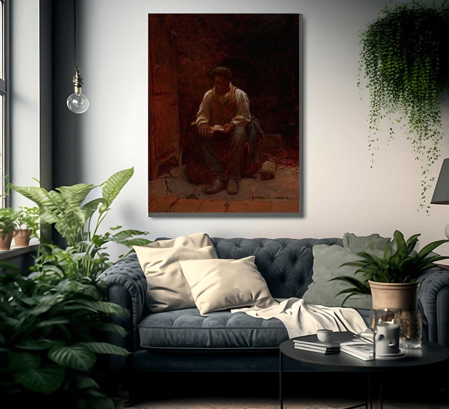The Lord Is My Shepherd By Eastman Johnson Fine Art Print