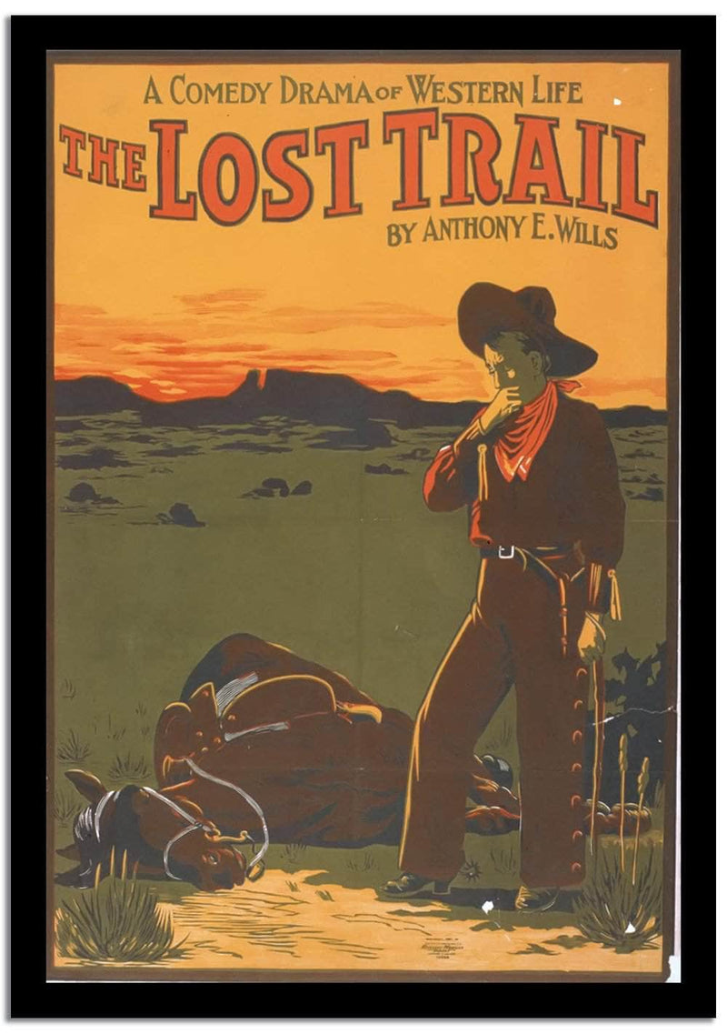 The Lost Trail  Vintage Poster Fine Art Print