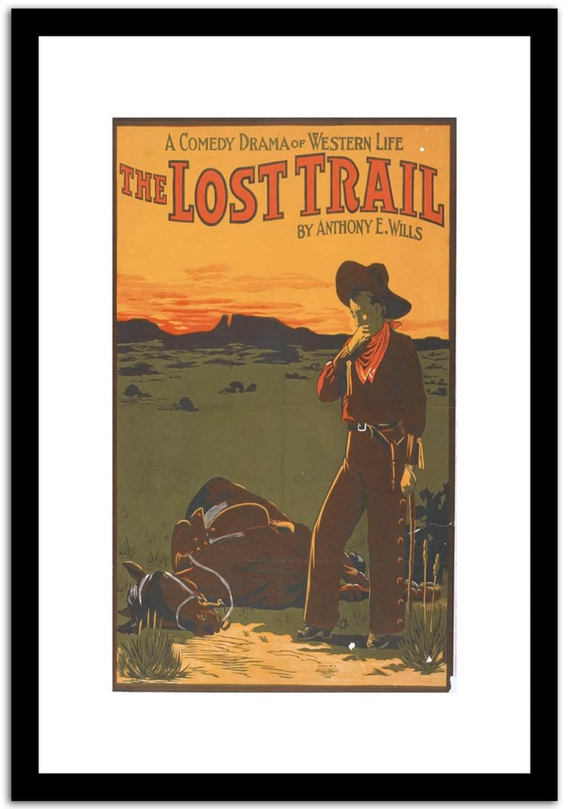 The Lost Trail  Vintage Poster Fine Art Print
