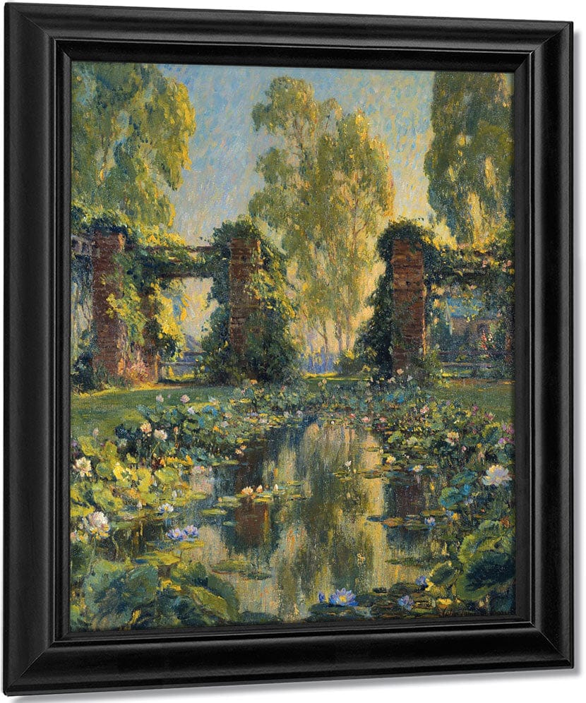 The Lotus Pool, El Encanto, Santa Barbara By Colin Campbell Cooper Fine Art Print