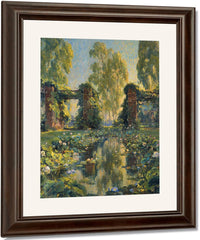 The Lotus Pool, El Encanto, Santa Barbara By Colin Campbell Cooper Fine Art Print