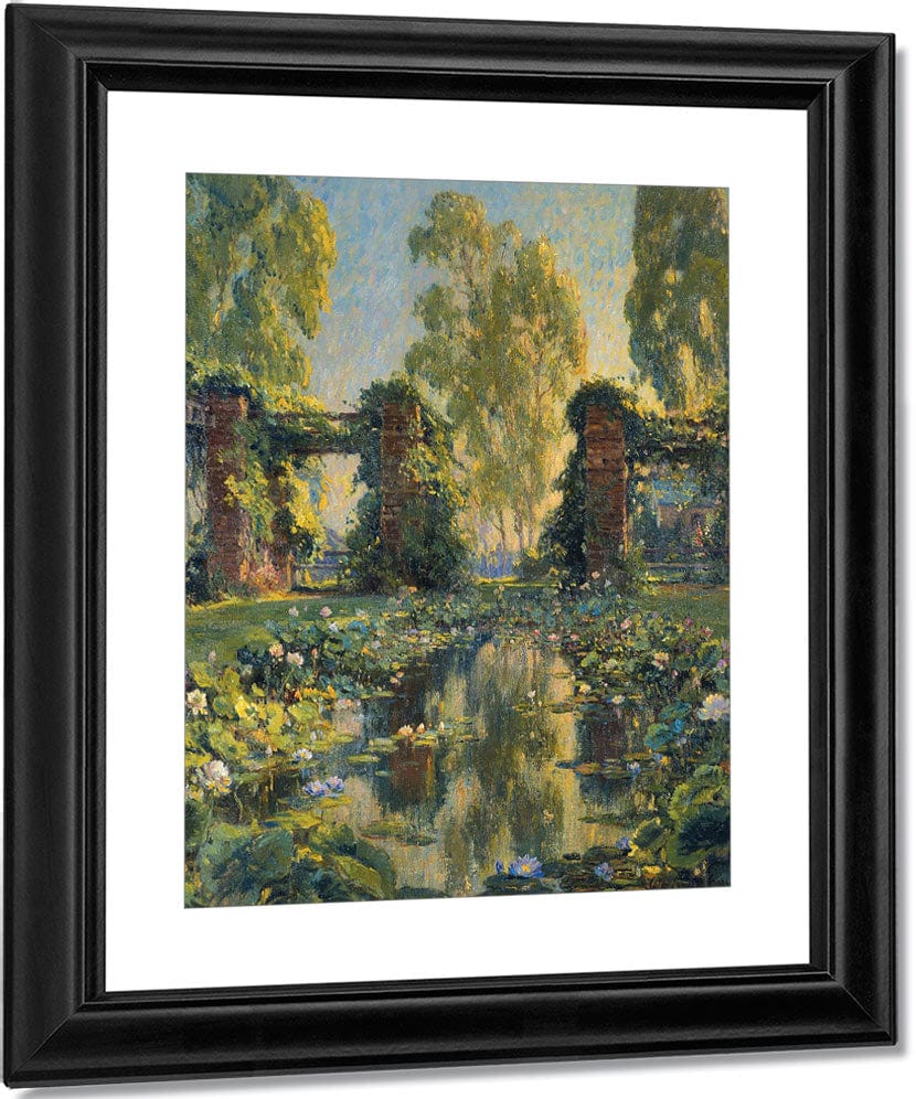 The Lotus Pool, El Encanto, Santa Barbara By Colin Campbell Cooper Fine Art Print