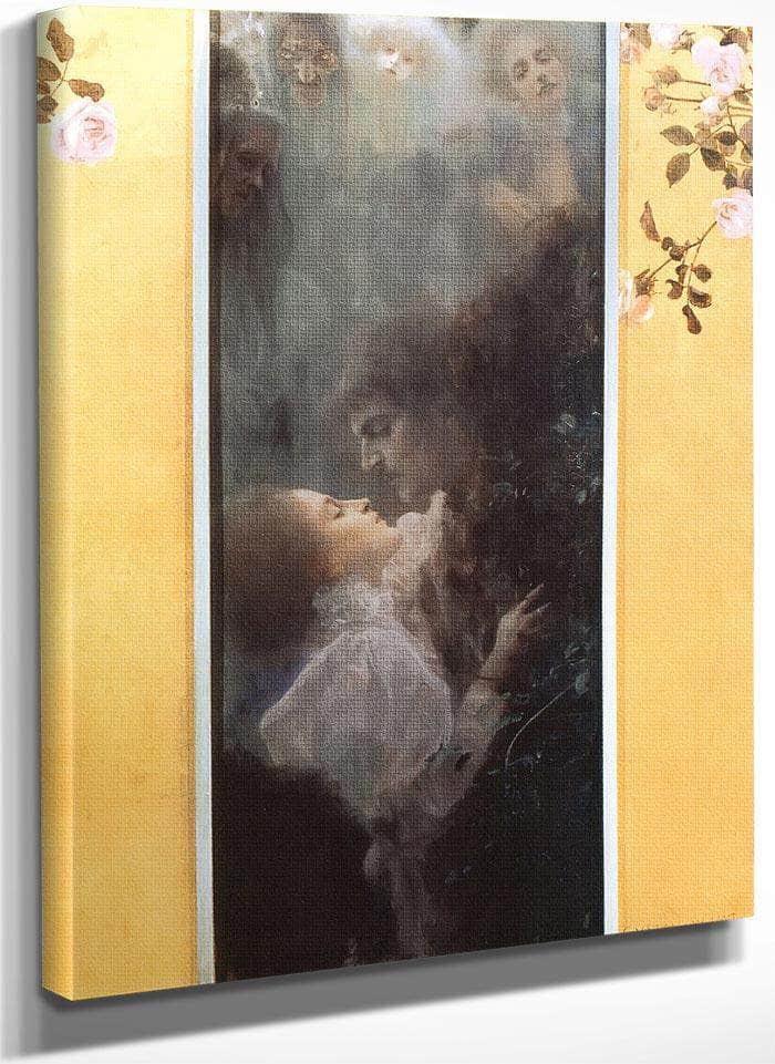 The Love By Gustav Klimt Fine Art Print