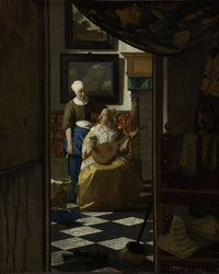 The Love Letter 1670 By Johannes Vermeer Fine Art Print