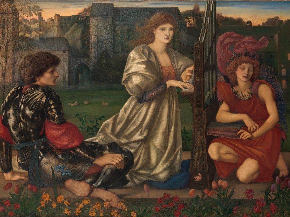 The Love Song 1877 By Edward Burne Jones Fine Art Print