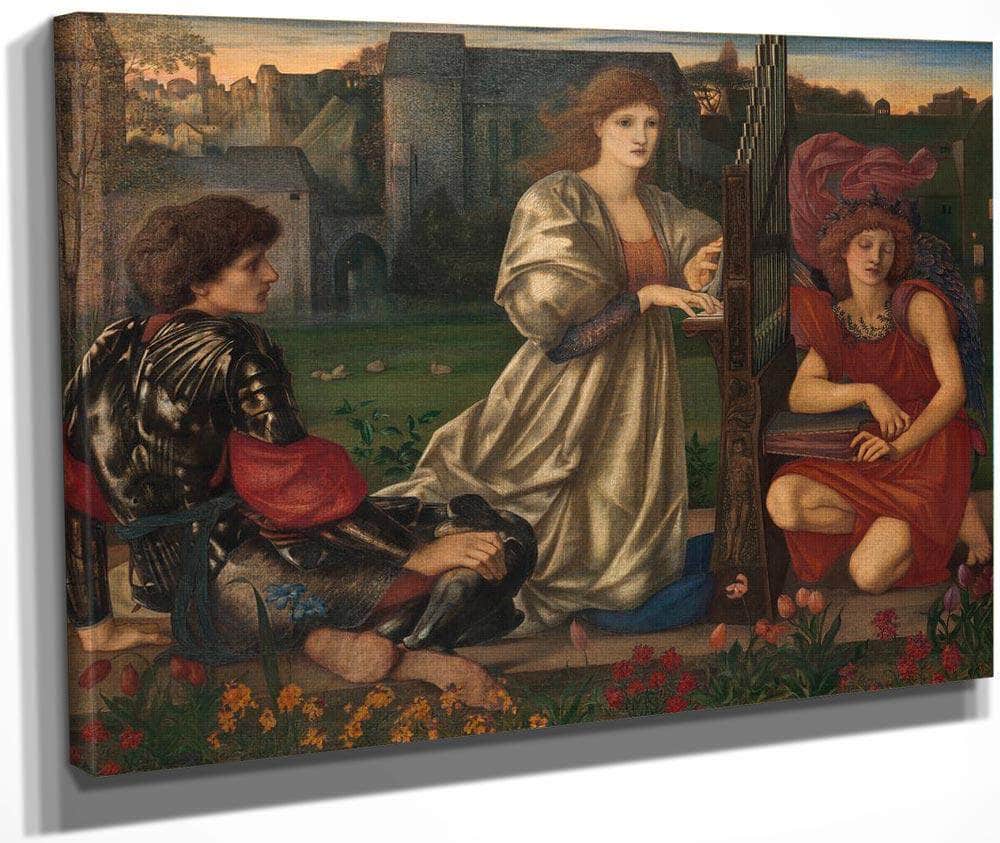 The Love Song 1877 By Edward Burne Jones Fine Art Print