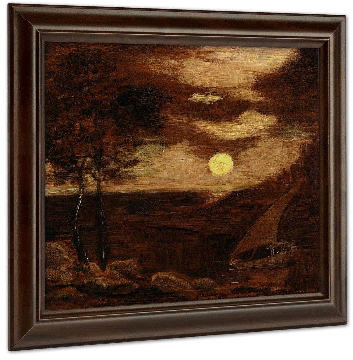 The Lovers' Boat By Albert Pinkhamryder Fine Art Print