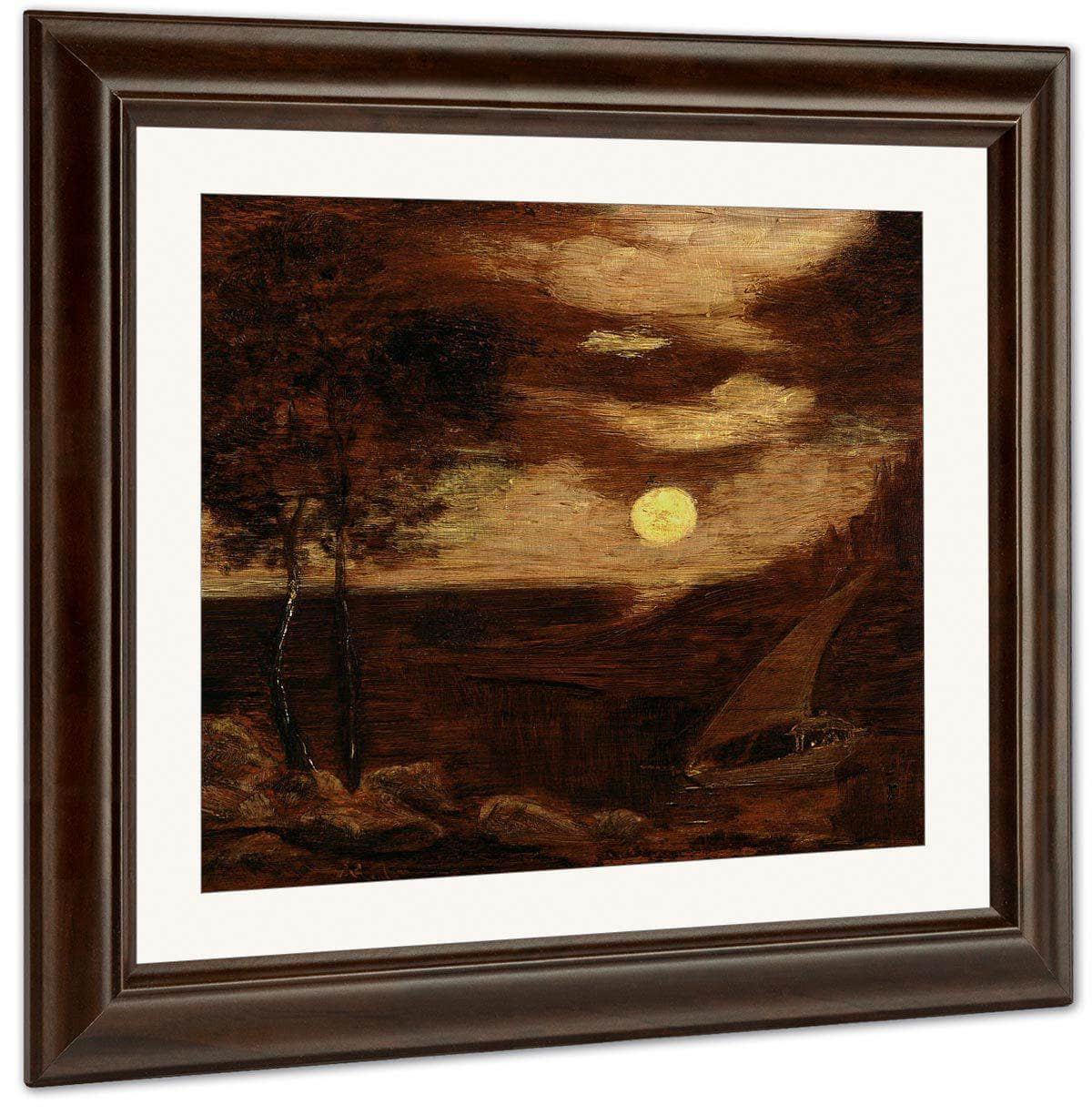The Lovers' Boat By Albert Pinkhamryder Fine Art Print