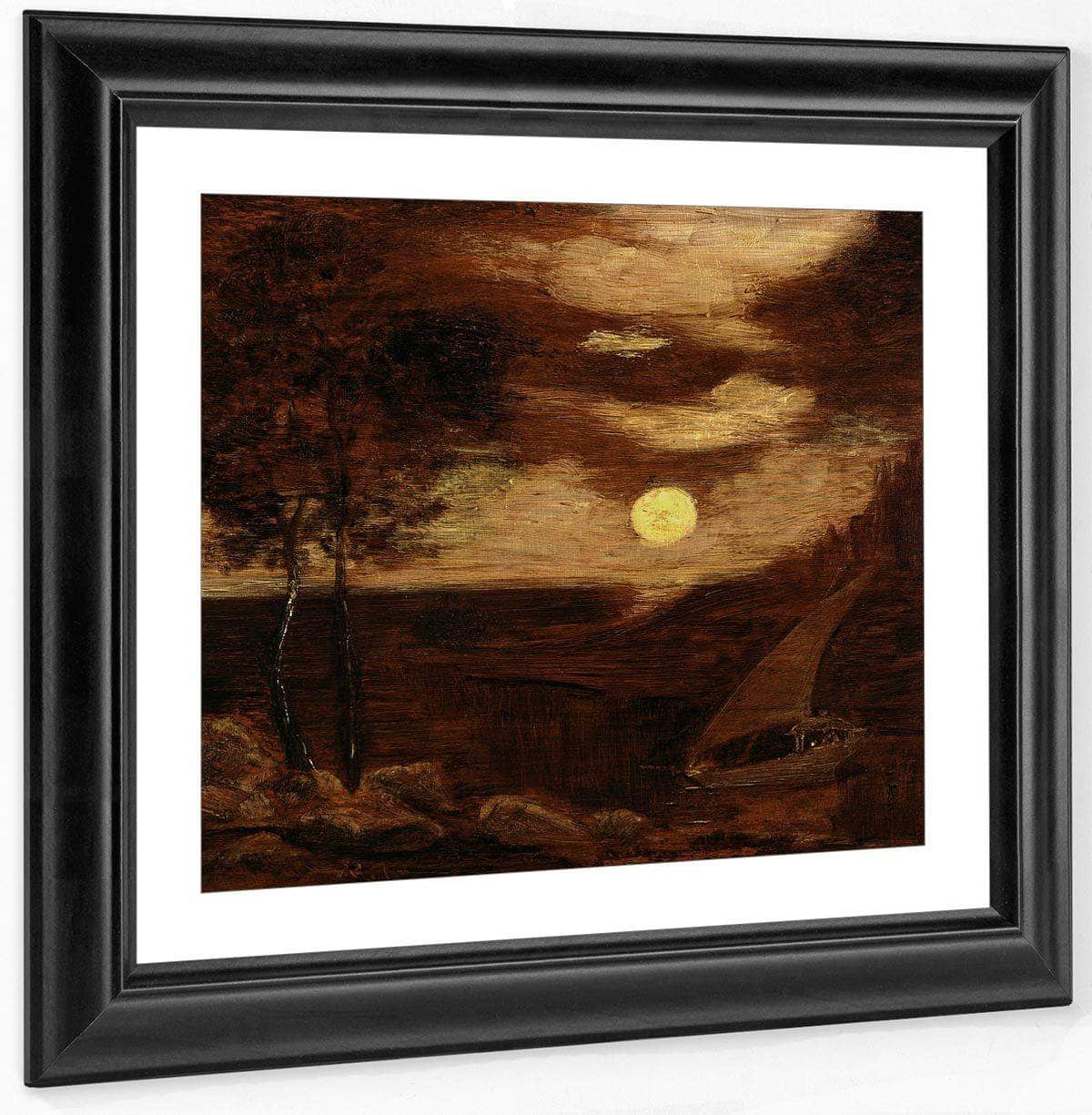 The Lovers' Boat By Albert Pinkhamryder Fine Art Print