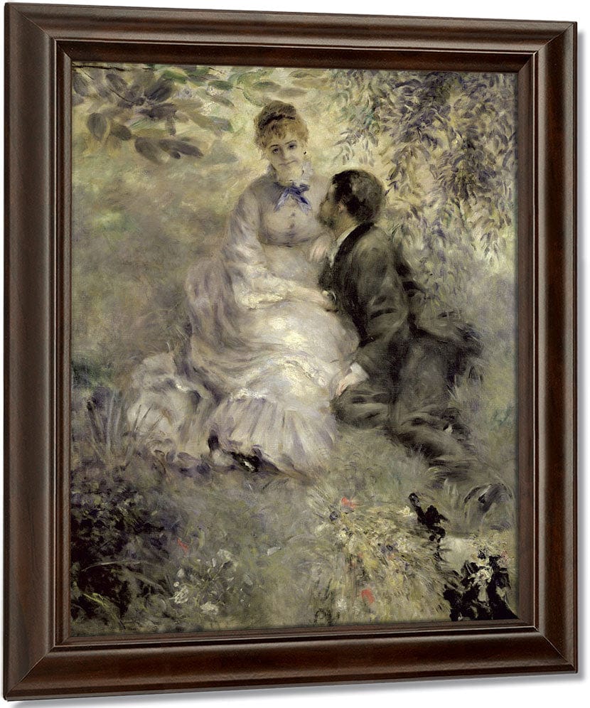 Renoir、LES AMOUREUX、希少画集画、新品額装付 The Lovers By Pierre Auguste Renoir Print, Canvas Art, Framed