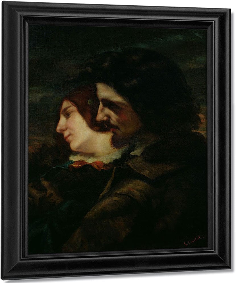 The Lovers In The Countryside 1 By Jean Desire Gustave Courbet Fine Art Print