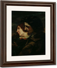 The Lovers In The Countryside 1 By Jean Desire Gustave Courbet Fine Art Print