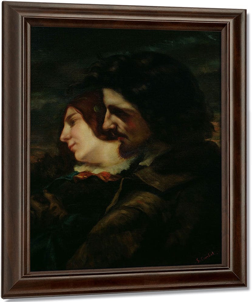 The Lovers In The Countryside By Jean Desire Gustave Courbet Fine Art Print