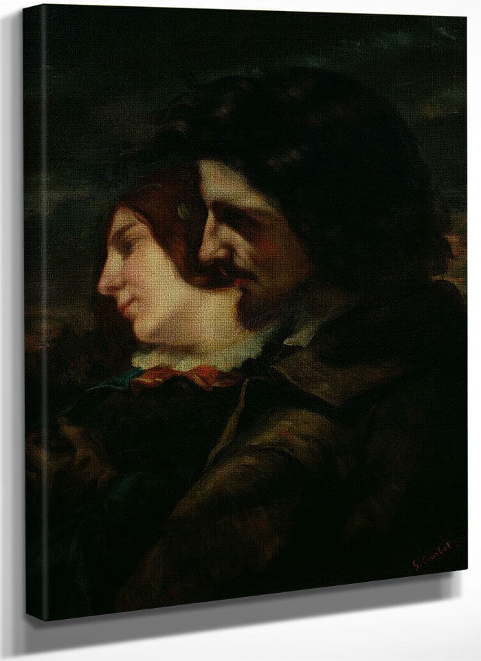 The Lovers In The Countryside By Jean Desire Gustave Courbet Fine Art Print