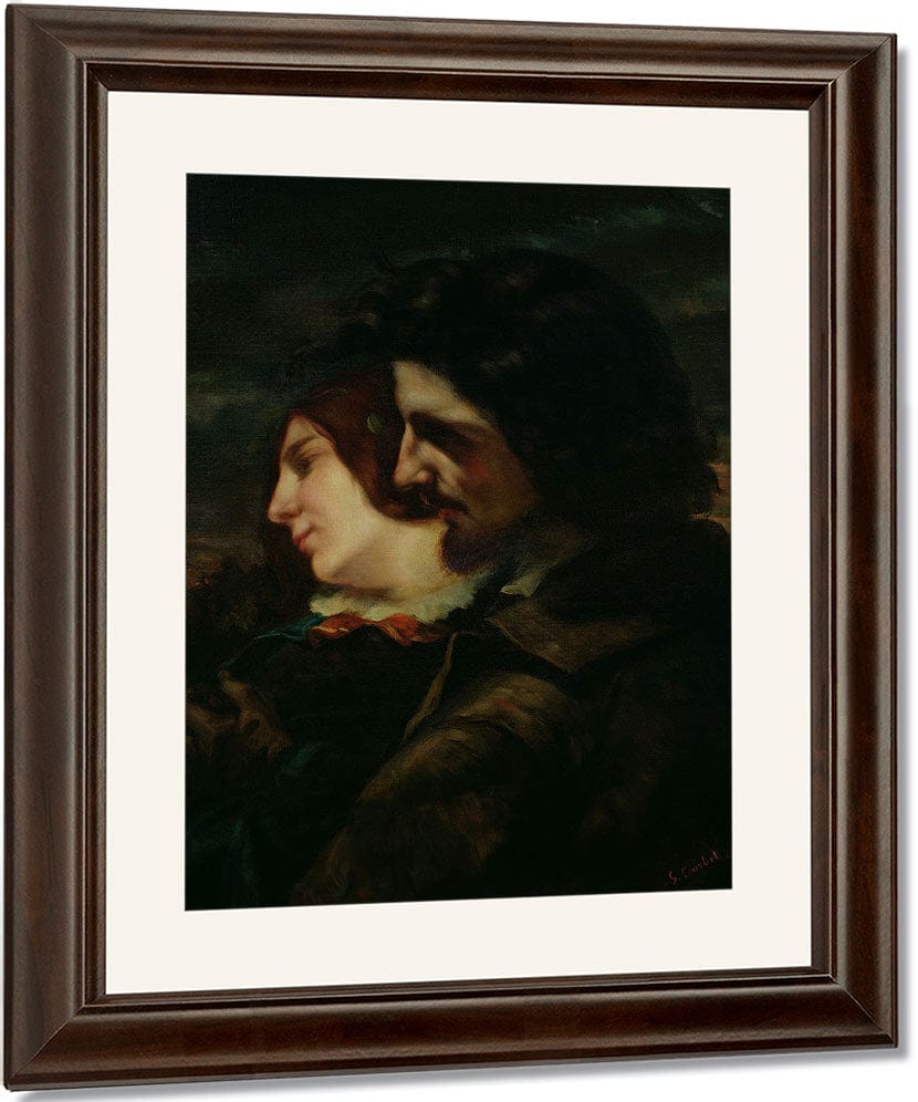 The Lovers In The Countryside By Jean Desire Gustave Courbet Fine Art Print