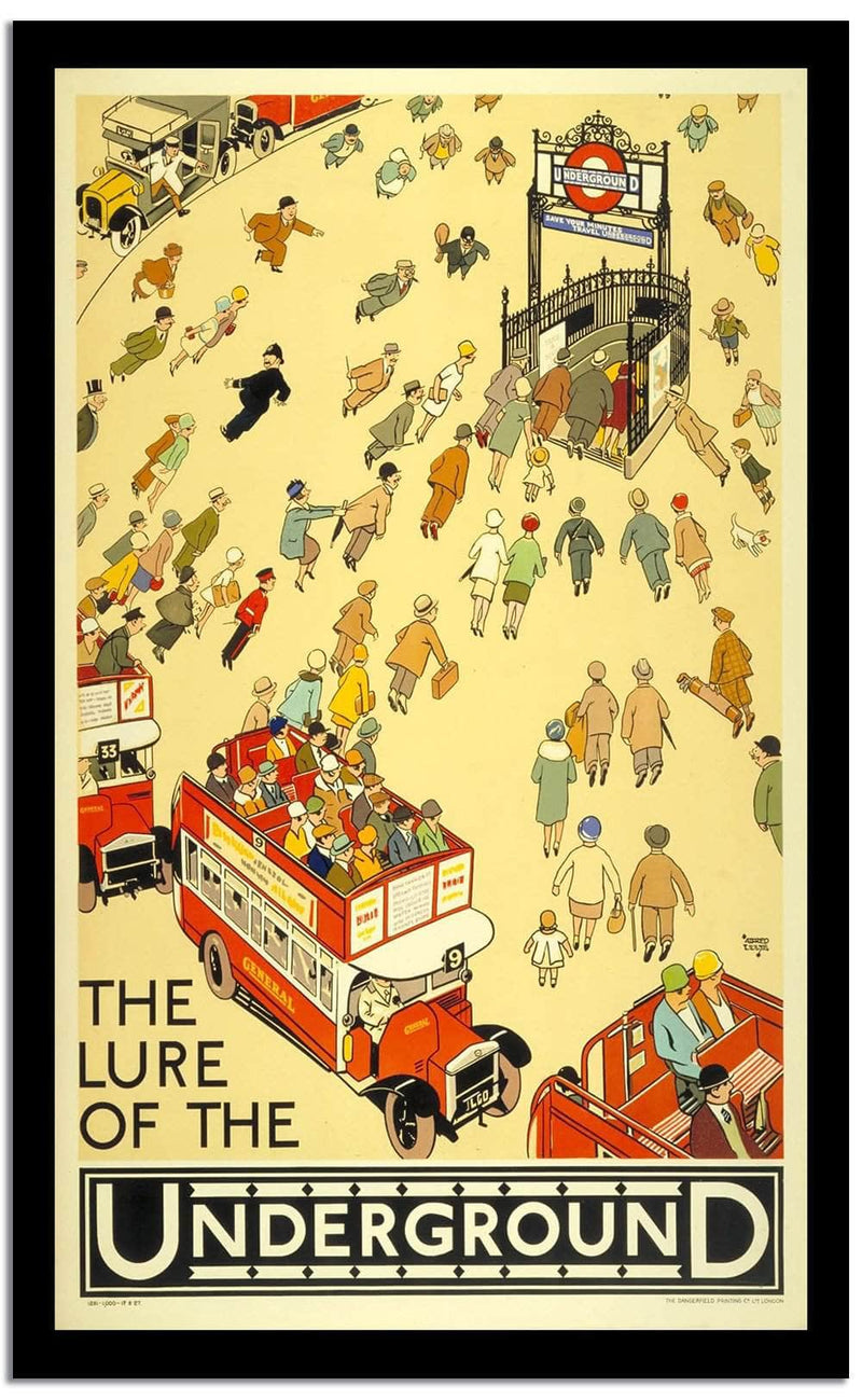 The Lure Of The Underground  Vintage Poster Fine Art Print