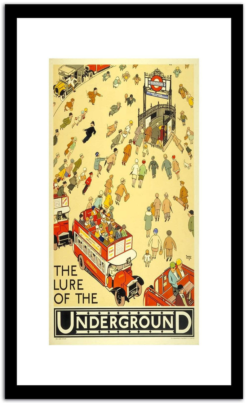 The Lure Of The Underground  Vintage Poster Fine Art Print