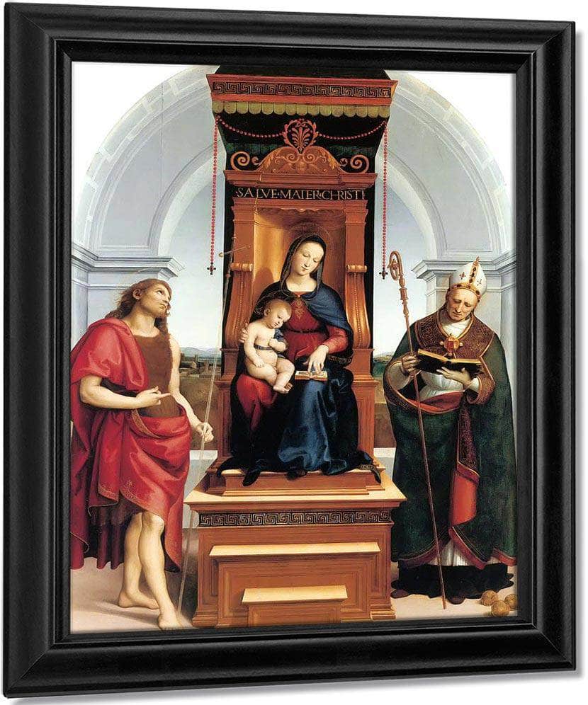 The Madonna And Child With St John The Baptist Fine Art Print