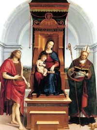 The Madonna And Child With St John The Baptist Fine Art Print