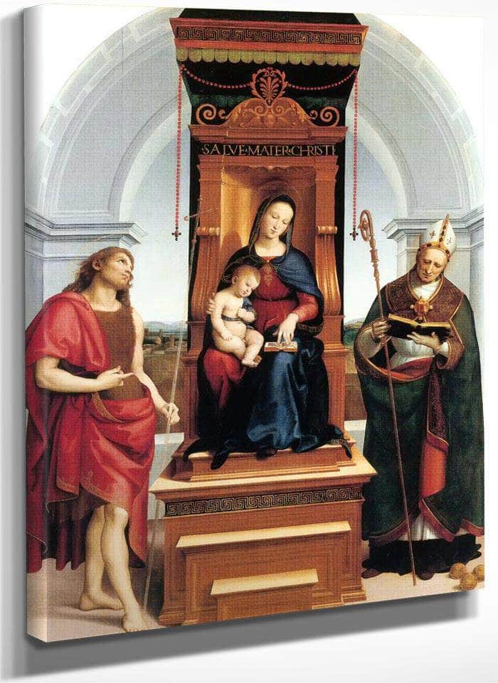 The Madonna And Child With St John The Baptist Fine Art Print