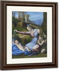 The Madonna Of The Blue Diadem By Raphael Fine Art Print