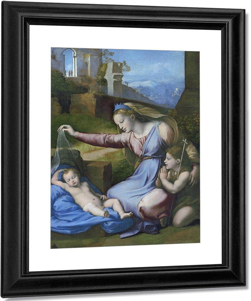 The Madonna Of The Blue Diadem By Raphael Fine Art Print