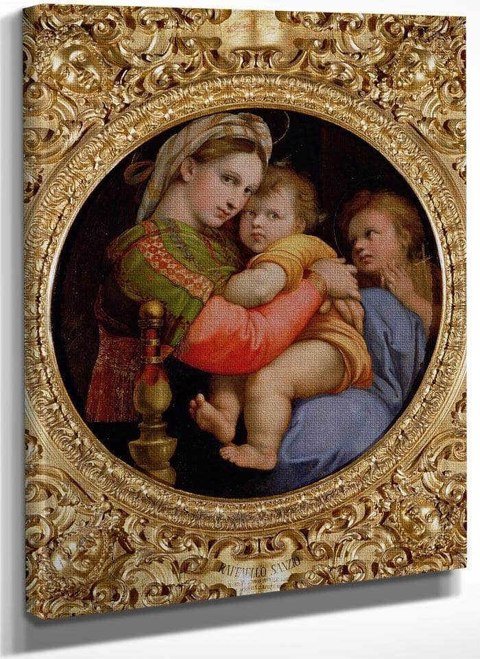 The Madonna Of The Chair By Raphael Fine Art Print