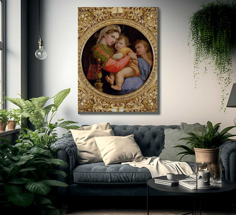 The Madonna Of The Chair By Raphael Fine Art Print